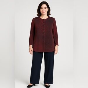 R&M Richards by Karen Kwong 2-Piece Pant Set Size 12 Glitter Top Evening Outfit